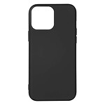 Avizar Coque pour iPhone 14 Pro Silicone Semi-rigide Finition Soft-touch Fine  noir
