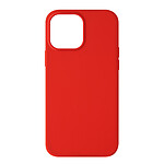 Avizar Coque iPhone 13 Pro Max Silicone Finition Soft-touch Semi-rigide Rouge
