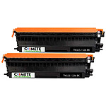COMETE - Marque Française - TN325 TN326 - 2 Toners compatibles avec BROTHER TN325/326 - 2 Noir