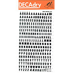 DECADRY Lettres Transferts (1 Feuille) DD54F 6 mm Noir
