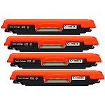 4 Toners compatibles Noirs HP 126A CE310A/CF350A