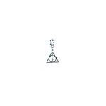 Harry Potter - Breloque plaquée argent Deathly Hallows