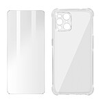 Avizar Pack Protection pour Oppo Find X3 Pro Coque Souple et Film Verre Trempé 9H Transparent