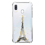 LaCoqueFrançaise Coque Samsung Galaxy A40 anti-choc souple angles renforcés transparente Motif Illumination de paris