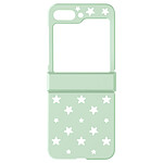 Avizar Coque pour Samsung Galaxy Z Flip 5 Rigide Motif Étoile  Vert Clair