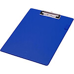 Q-CONNECT Porte-bloc Carton Recouvert PVC Epaisseur 3mm porte-stylo 220x310mm Bleu x 12
