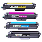 4 Toners compatibles BROTHER TN246 - 1 Noir + 1 Cyan + 1 Magenta + 1 Jaune