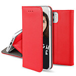 Jaym Étui Folio pour Samsung Galaxy A05 Magnétique Fonction Stand Rouge