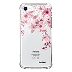 Evetane Coque iPhone 7/8/ iPhone SE 2020 anti-choc souple angles renforcés transparente Motif Cerisier