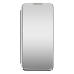 Avizar Housse pour Samsung Galaxy A32 Clapet translucide Miroir Support Argent