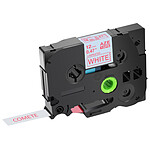 1 Ruban compatible Brother TZe-232 Rouge sur Blanc cassette recharge pour étiqueteuse Brother