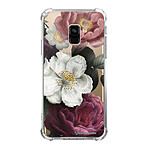 LaCoqueFrançaise Coque Samsung Galaxy A8 2018 anti-choc souple angles renforcés transparente Motif Fleurs roses