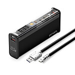 4smarts Batterie de Secours 18000mAh USB et USB C Lucid Block Noir Transparent