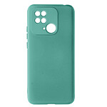 Avizar Coque pour Xiaomi Redmi 10C Silicone Semi-rigide Finition Soft-touch Fine turquoise