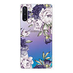 LaCoqueFrançaise Coque Samsung Galaxy Note 10 Plus 360 intégrale transparente Motif Pivoines Violettes Tendance