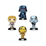 Star Wars - Pack 4 figurines POP! Star Wars Retro Series 9 cm