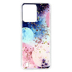 Avizar Coque pour Realme C31 Silicone Semi-rigide Design Galaxie avec Paillettes  Multicolore