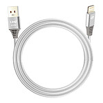 LinQ Câble USB vers Lightning Nylon Tressé 1.5m Charge et Transfert Argent