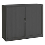 VINCO Armoire Monoclass120 H.100x L.120xP.43 cm 2 Tablettes Anthracite