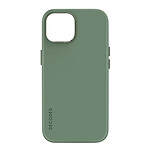 Decoded Coque MagSafe pour iPhone 15 Plus Silicone Mat Doux Vert Sauge