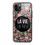 Evetane Coque en verre trempé iPhone 11 Pro Max La Vie en Rose