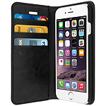 Avizar Étui iPhone 6 , iPhone 6s en cuir veritable et finition surpiqué - Noir