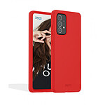 Jaym Coque pour Samsung Galaxy A03s Premium Silicone Microfibre Rouge