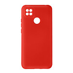 Avizar Coque pour Xiaomi Redmi 10A Silicone Semi-rigide Finition Soft-touch Fine  Rouge