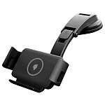 Avizar Support Voiture Chargeur QI 10W Smartphone 4,5 à 8" Tableau de bord Capteur infrarouge Noir