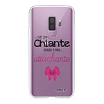 Evetane Coque Samsung Galaxy S9 Plus 360 intégrale transparente Motif Un peu chiante tres attachante Tendance