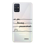 Evetane Coque Samsung Galaxy A51 5G silicone transparente Motif Un peu, Beaucoup, Passionnement ultra resistant
