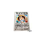 ONE PIECE - Plaque métal Luffy Wanted (28x38)
