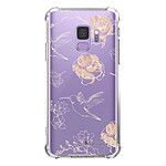 LaCoqueFrançaise Coque Samsung Galaxy S9 Silicone antichocs Solides coins renforcés  transparente Motif Fleurs Blanches