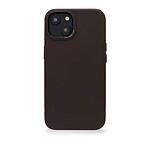 DECODED- Coque détachable cuir pour iPhone14 Max Chocolate