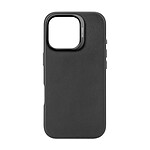 Decoded Coque pour iPhone 16 Pro Antichocs en Cuir Compatible MagSafe Noir