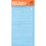 DECADRY Lettres Transferts (1 Feuille) DDB1F 4 mm Blanc