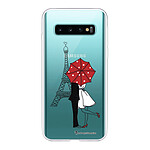 LaCoqueFrançaise Coque Samsung Galaxy S10 silicone transparente Motif Amour à Paris ultra resistant