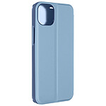 Avizar Étui Clear View pour iPhone 15 Clapet Miroir Fonction Support  Bleu