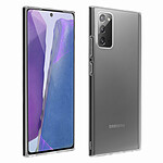 Avizar Coque Samsung Galaxy Note 20 Souple et Film Verre Trempé Dureté 9H Contour noir