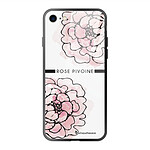 LaCoqueFrançaise Coque iPhone 7/8/ iPhone SE 2020/ 2022 Coque Soft Touch Glossy Rose Pivoine Design