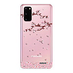 Evetane Coque Samsung Galaxy S20 360 intégrale transparente Motif Chute De Fleurs Tendance