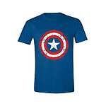 Marvel - T-Shirt Captain America Cracked Shield  - Taille S