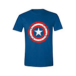 Marvel - T-Shirt Captain America Cracked Shield  - Taille XL