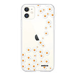 Evetane Coque iPhone 11 360 intégrale transparente Motif Marguerite Tendance