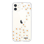 Evetane Coque iPhone 11 silicone transparente Motif Marguerite ultra resistant