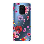 Evetane Coque Xiaomi Redmi Note 9 360 intégrale transparente Motif Fleurs Multicolores Tendance