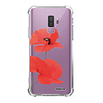 Evetane Coque Samsung Galaxy S9 Plus anti-choc souple angles renforcés transparente Motif Coquelicot