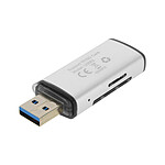 LinQ Lecteur de Carte SD et Micro-SD USB Taux de transfert 5Gbps U3062  Gris