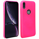 Avizar Coque iPhone XR Silicone Semi-rigide Mat Finition Soft Touch rose