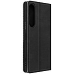 Avizar Étui pour Sony Xperia 1 V Clapet Portefeuille Motif Damier  Noir